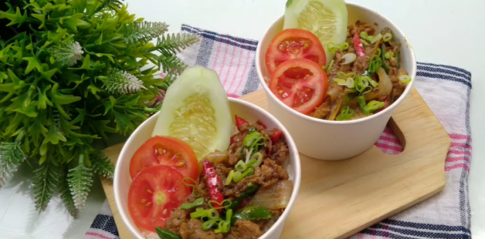 Resep Rice Bowl Daging Lada Hitam ala Restoran Jepang