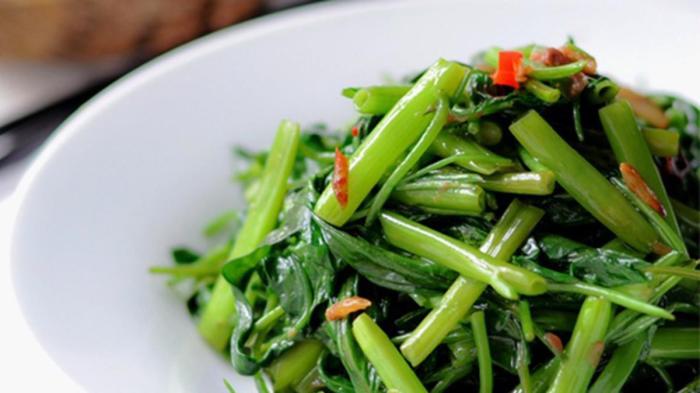 Resep Tumis Kangkung Teri Sedap - Lifestyle Fimela.com Tumis Kangkung Teri Tanpa Minyak