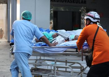 Kebakaran di Pusat Pelayanan Jantung RSUD Surabaya