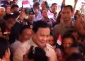 Momen Prabowo Asyik Joget Tabola Bale Bersama Warga Miangas
