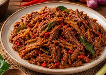 Daging Suwir Pedas dari Daging Kurban yang Empuk dan Tahan Lama
