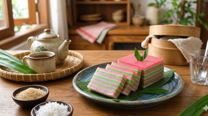 Resep Kue Lapis Kanji Praktis dan Lezat Takaran Gelas untuk Dapur Rumahan