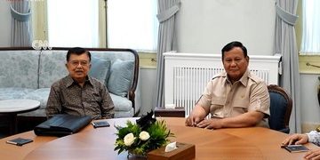 Momen Pertemuan Prabowo dan JK di Istana Kepresidenan