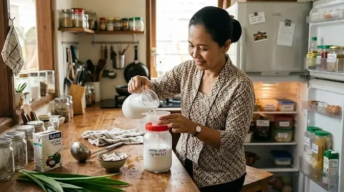 7 Metode Menyimpan Santan Agar Tidak Basi dan Tetap Segar Lama