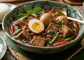 Resep Brongkos Telur Tahu Masakan Tradisional Jawa Lezat dan Penuh Rempah