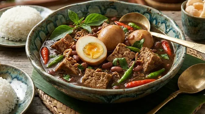 Resep Brongkos Telur Tahu Masakan Tradisional Jawa Lezat dan Penuh Rempah