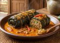 Resep Buntil Daun Singkong Dengan Isian Tempe Pedas dan Gurih