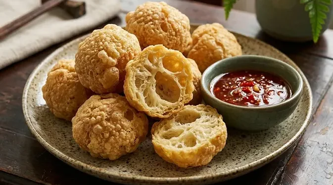 Resep Bakso Goreng Kopong Renyah Luar dan Berongga Dalam ala Restoran Cina