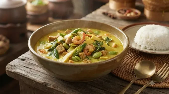 Resep Lodeh Rebung Gurih dengan Udang Tempe dan Petai untuk Sajian Rumahan