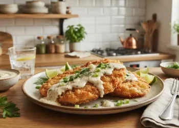 Resep Telur Crispy Saus Bawang Putih Renyah dan Creamy di Dalam