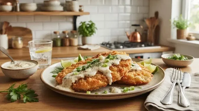 Resep Telur Crispy Saus Bawang Putih Renyah dan Creamy di Dalam