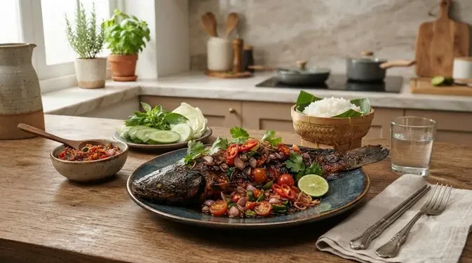 Resep Lele Bakar Teflon dengan Sambal Kecap untuk Makan Siang atau Malam
