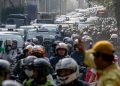 Macet Parah Akibat Pembongkaran JPO Tendean Jakarta Selatan