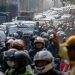 Macet Parah Akibat Pembongkaran JPO Tendean Jakarta Selatan