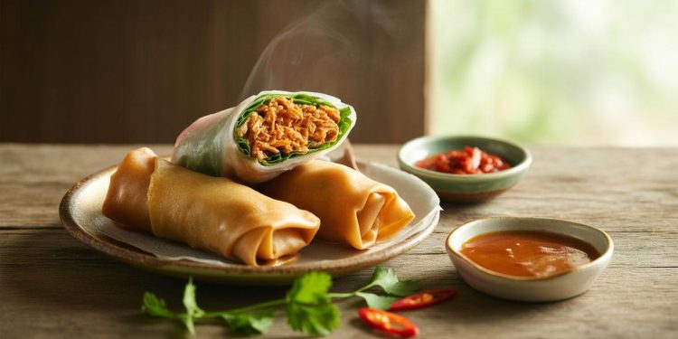 Resep Lumpia Ayam Rendang Renyah dan Gurih dengan Bumbu Berempah