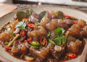 Resep Kikil Pedas Manis Empuk Tanpa Bau dan Bumbu Meresap Tanpa Presto