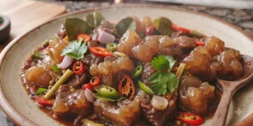Resep Kikil Pedas Manis Empuk Tanpa Bau dan Bumbu Meresap Tanpa Presto