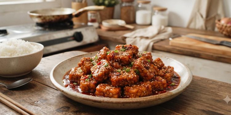 Membuat Tempe Saus Korea Pedas Manis dengan Tekstur Krispi yang Tahan Lama