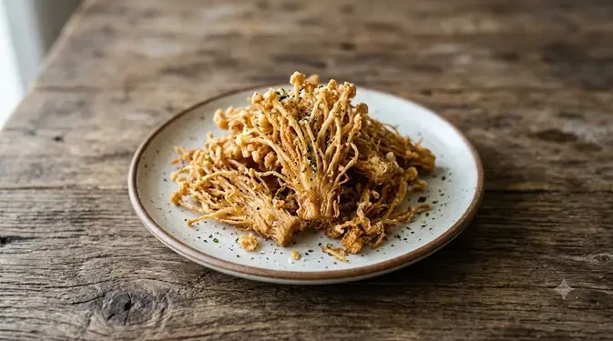 Resep Jamur Enoki Crispy Tanpa MSG yang Kriuk dan Tahan Lama
