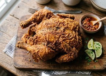 Goreng Ayam Utuh agar Matang Merata Luar Dalam, Tidak Gosong dan Tetap Juicy
