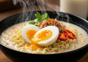 Resep Mi Rebus Telur Gurih Pedas Seperti Kaki Lima