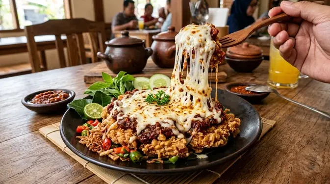 Resep Tempe Geprek Mozarella Renyah dan Lumer yang Lezat