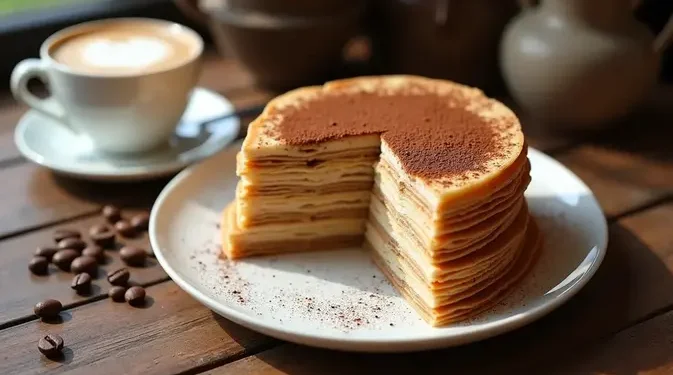 Resep Mille Crepes Cappuccino yang Lembut dan Bikin Nagih di Setiap Suapan