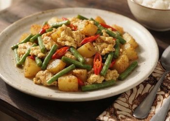 Resep Tumis Kentang dengan Telur dan Kacang Panjang, Menu Sederhana yang Gurih dan Mengenyangkan