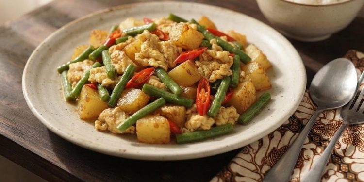 Resep Tumis Kentang dengan Telur dan Kacang Panjang, Menu Sederhana yang Gurih dan Mengenyangkan