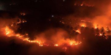 Kebakaran Meluas di Kawasan Cagar Alam Gunung Ijen