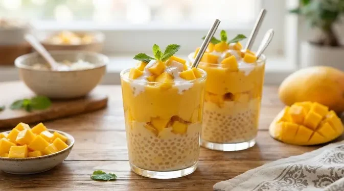 Resep Mango Sago Tanpa Susu Evaporasi yang Creamy dan Segar