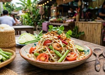 Resep Segar dan Pedas Salad Pepaya Muda Gaya Thailand