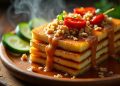 Resep Tahu Susun Telur Dengan Bumbu Kacang Enak dan Gurih