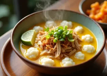 Resep Bubur Kuah Opor Gurih dan Menghangatkan