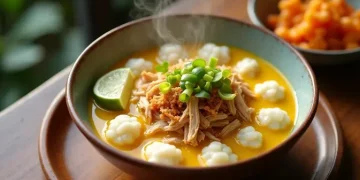 Resep Bubur Kuah Opor Gurih dan Menghangatkan