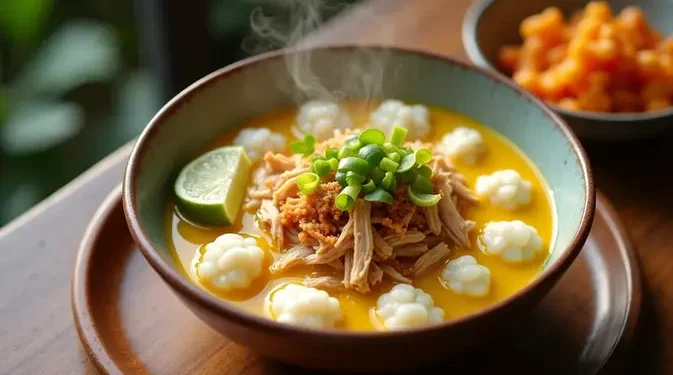 Resep Bubur Kuah Opor Gurih dan Menghangatkan