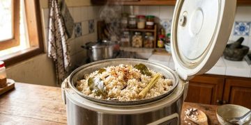Resep Nasi Uduk Sederhana 5 Bahan yang Gurih dan Praktis menggunakan Magic Com