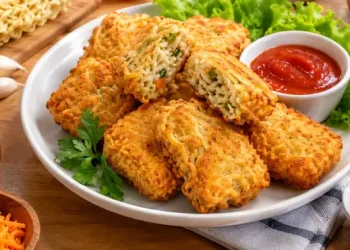 Membuat Nugget Mie Rumahan Tanpa Daging Renyah di Luar dan Lembut di Dalam