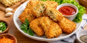 Membuat Nugget Mie Rumahan Tanpa Daging Renyah di Luar dan Lembut di Dalam