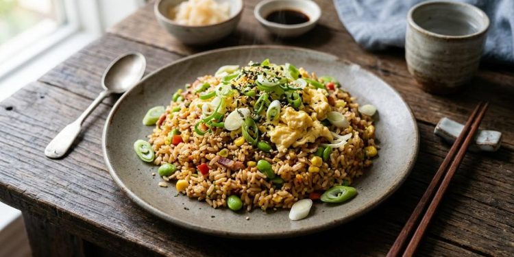 Resep Nasi Goreng Mentega Jepang dengan Telur dan Daun Bawang Praktis serta Bergizi