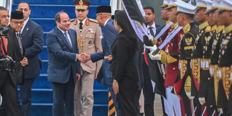Presiden Mesir Tiba di Jakarta untuk Pertemuan dengan Prabowo Minggu